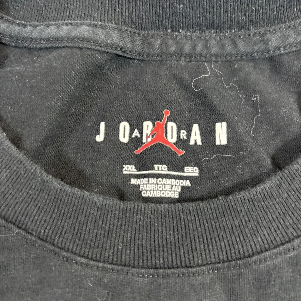 Air Jordan Shirt XXL BLACK Double Sided Mens Green Trim